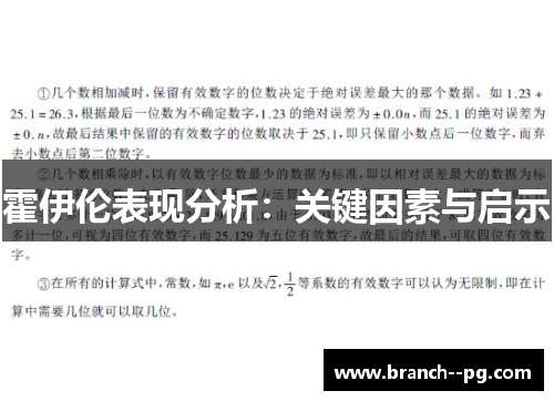霍伊伦表现分析：关键因素与启示