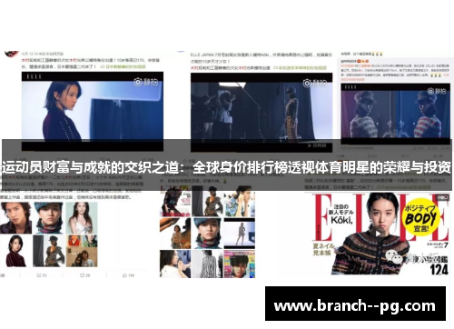 运动员财富与成就的交织之道：全球身价排行榜透视体育明星的荣耀与投资